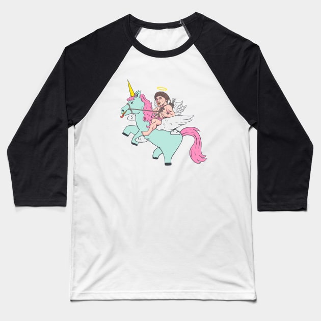unicorn Baseball T-Shirt by S.O.C.DIAMON